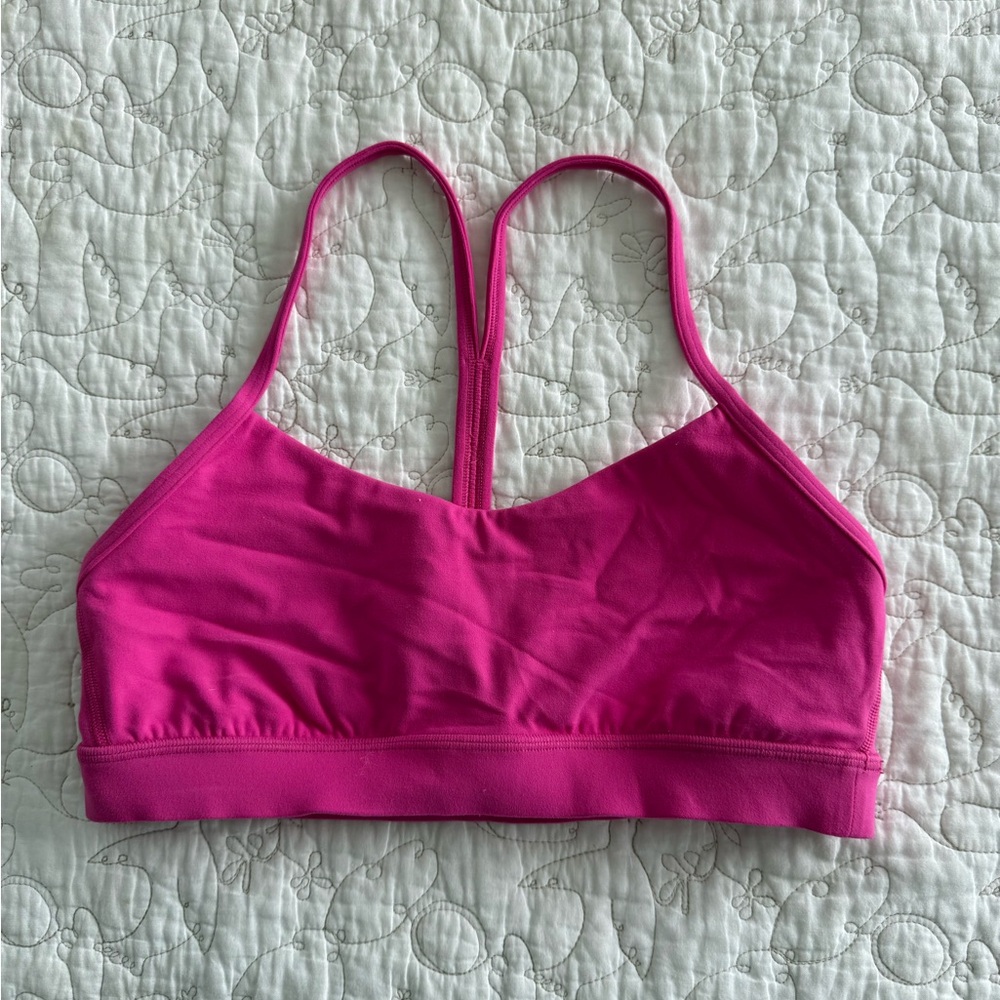 Lululemon Sonic Pink Flow Y Bra